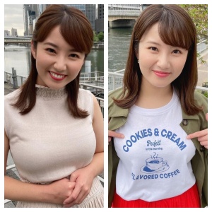 鷲尾千尋アナウンサーのニット画像