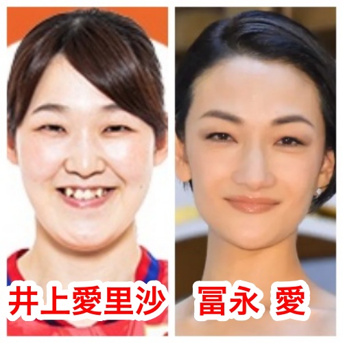 井上愛里沙と冨永愛が似てる？